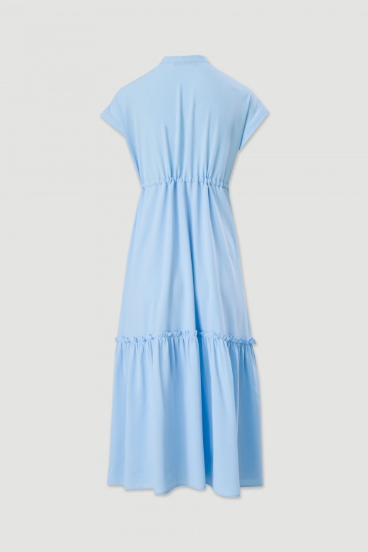 Robe midi fluide avec taille ajustable