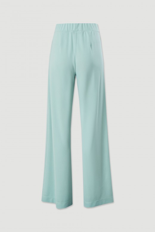 Wide leg knit pants
