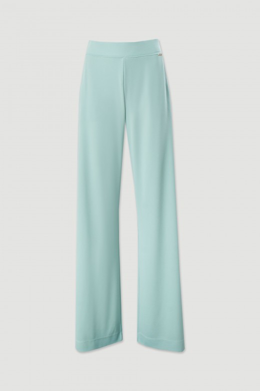Wide leg knit pants