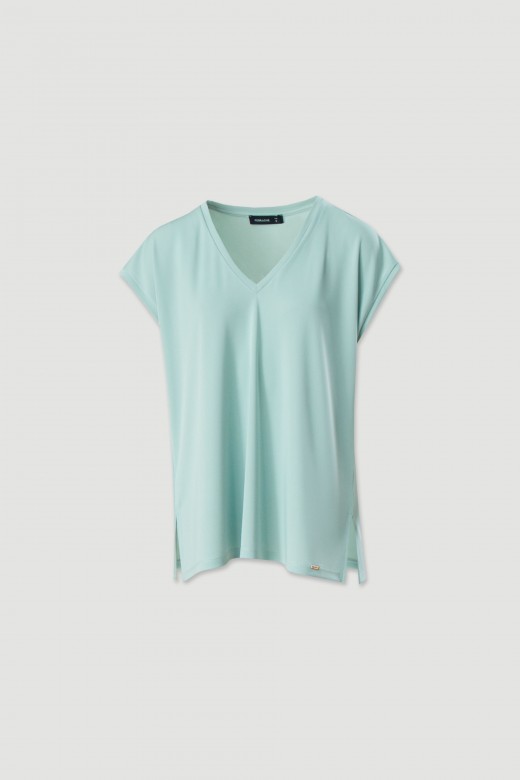 Asymmetric oversized tunic