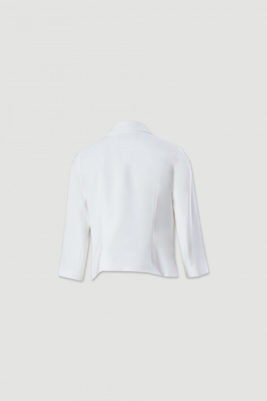 Manteau classique court avec col