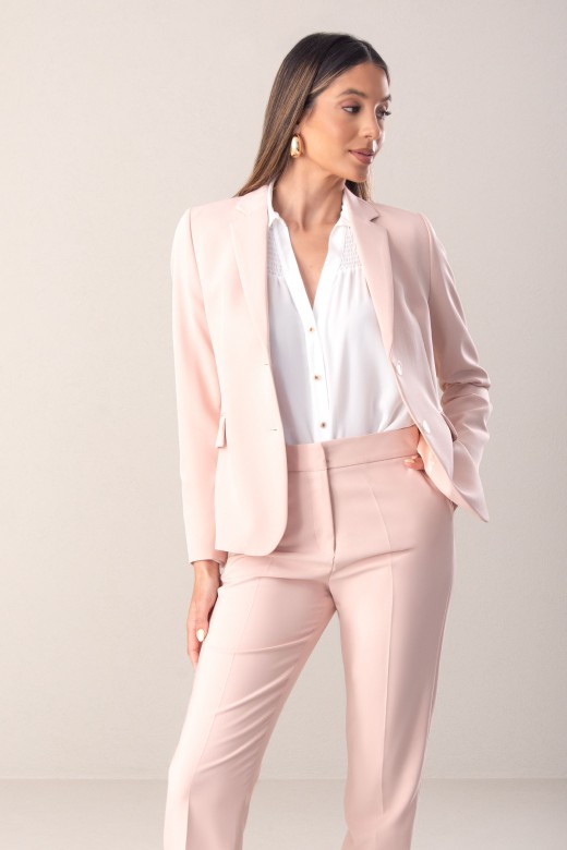 Blazer clssico cintado