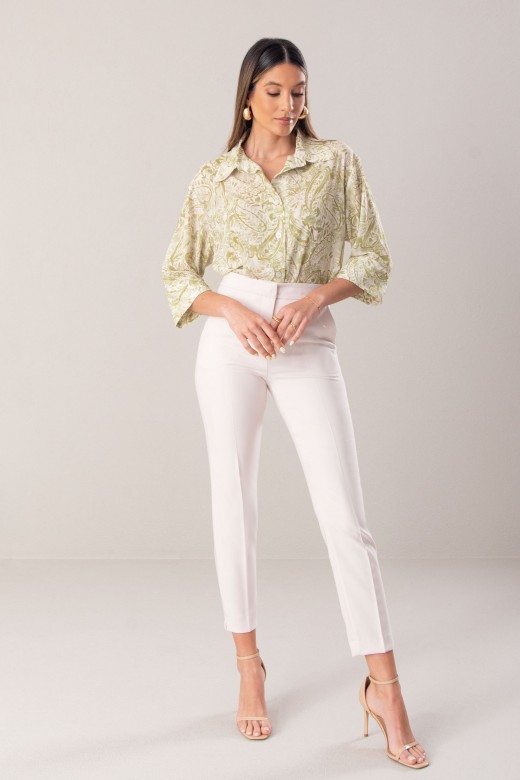 Printed blouse with 3/4 sleeves