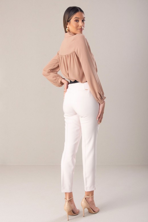 Classic trousers with elastic waistband