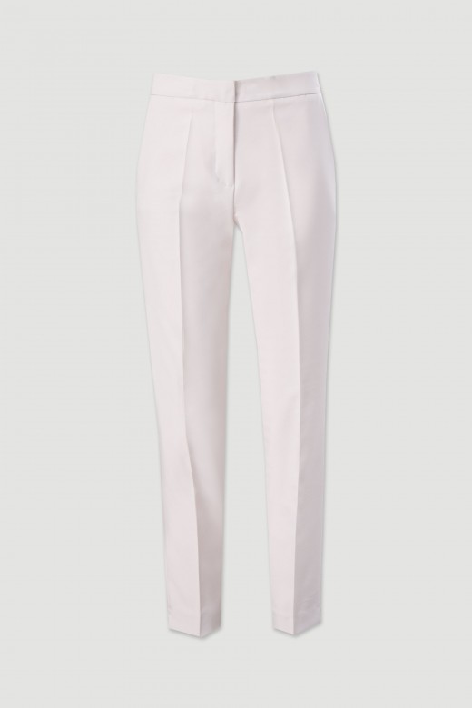 Classic trousers with elastic waistband