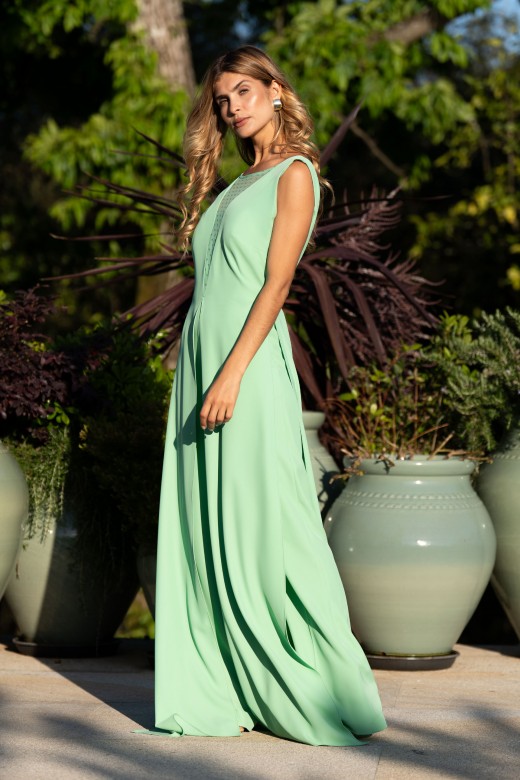 Mono fluido con detalles de tul