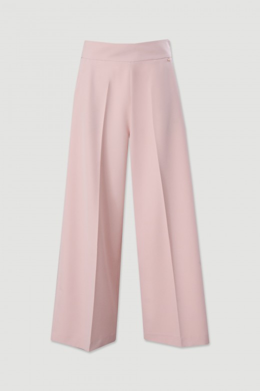 Pantalon culotte taille haute