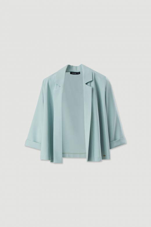 Manteau ouvert avec col