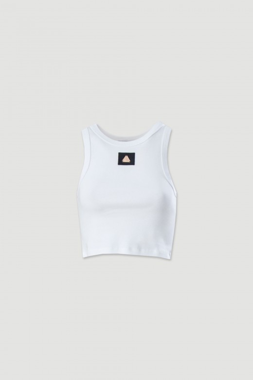Cotton top with front application