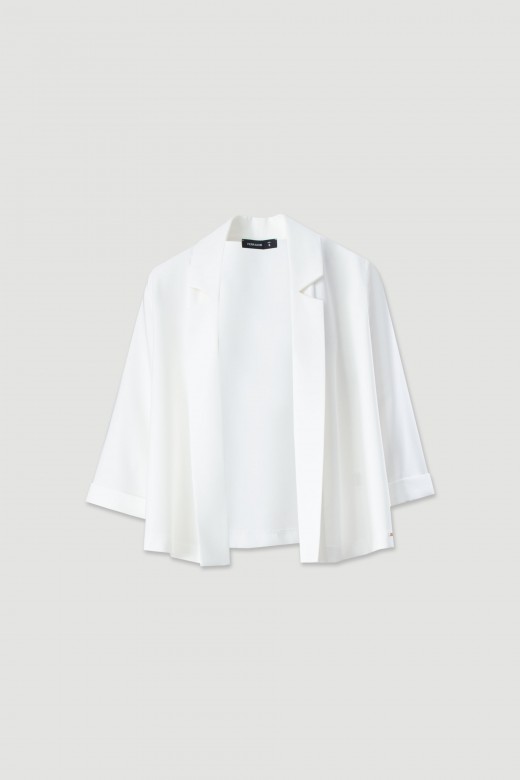 Manteau ouvert avec col