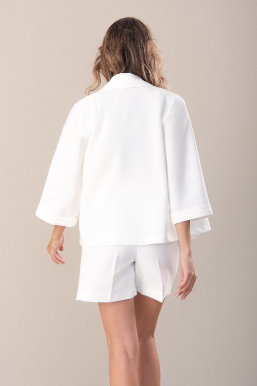 Manteau ouvert avec col