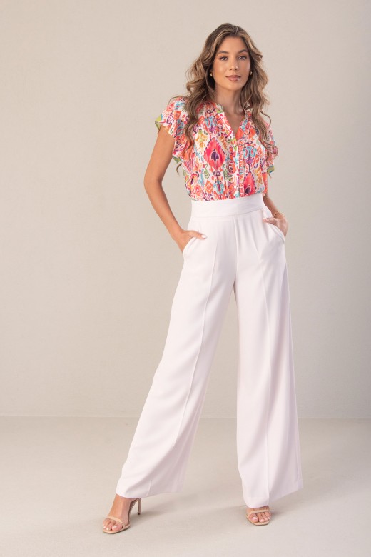 Classic wide leg pants