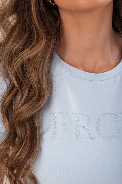Basic cotton t-shirt with transfer print
