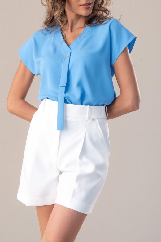 Fluid short-sleeve tunic