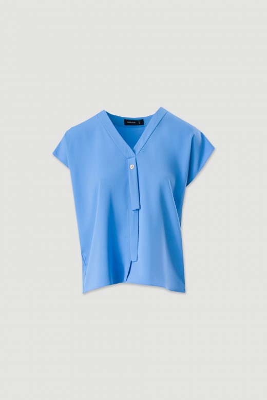 Fluid short-sleeve tunic