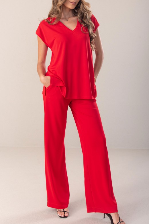 Cala wide leg em malha