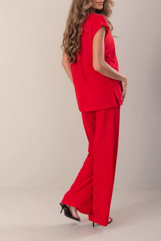 Cala wide leg em malha