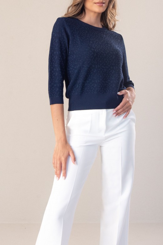 Sweater with textured knit