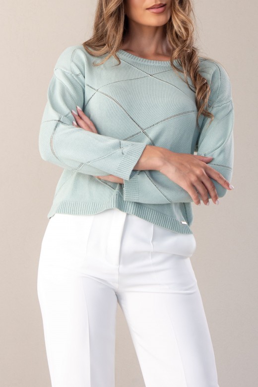 Pull en maille avec dtail perfor
