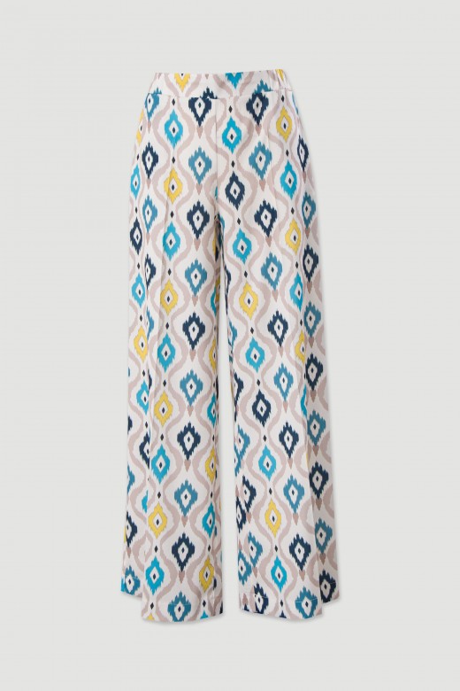 Calas wide leg com padro