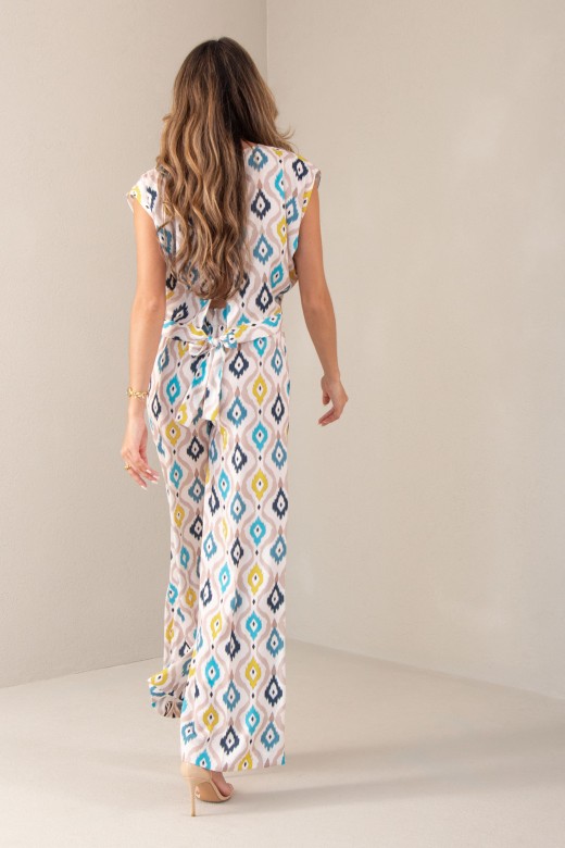 Calas wide leg com padro