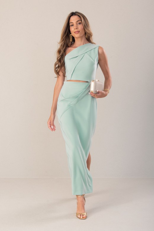 Asymmetric cut-out dress