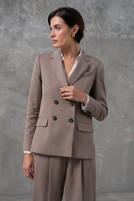 Blazer en tejido forrado Blazer en tejido forrado