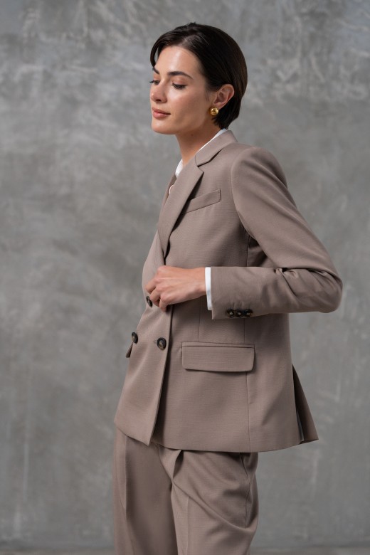 Blazer en tissu doubl