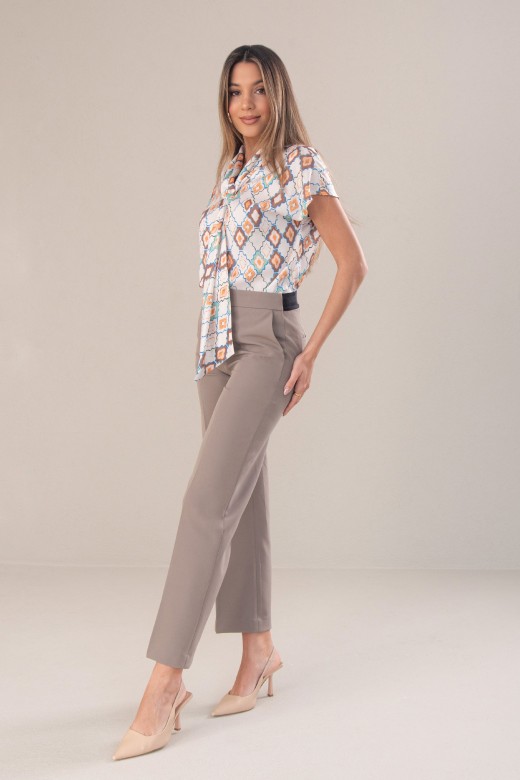 Pantalon classique taille haute