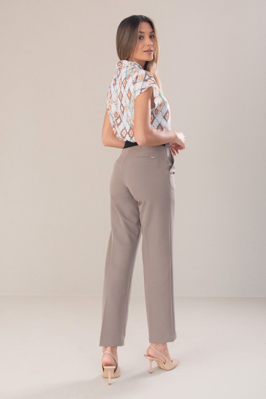 Pantalon classique taille haute