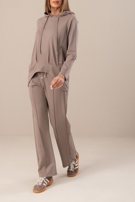 Pantaln de punto wide leg