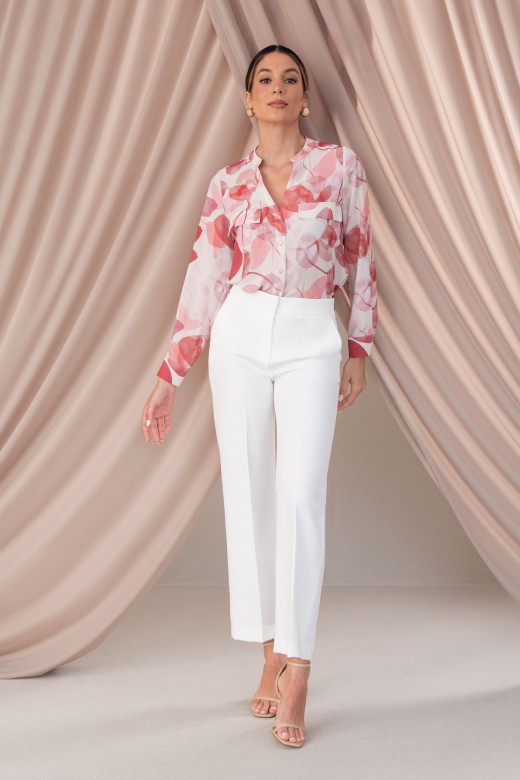 Classic high-waisted pants