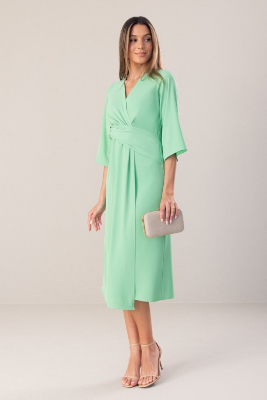 Robe midi avec effet portefeuille Robe midi avec effet portefeuille