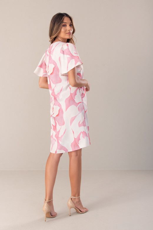 Short fluid printed dress