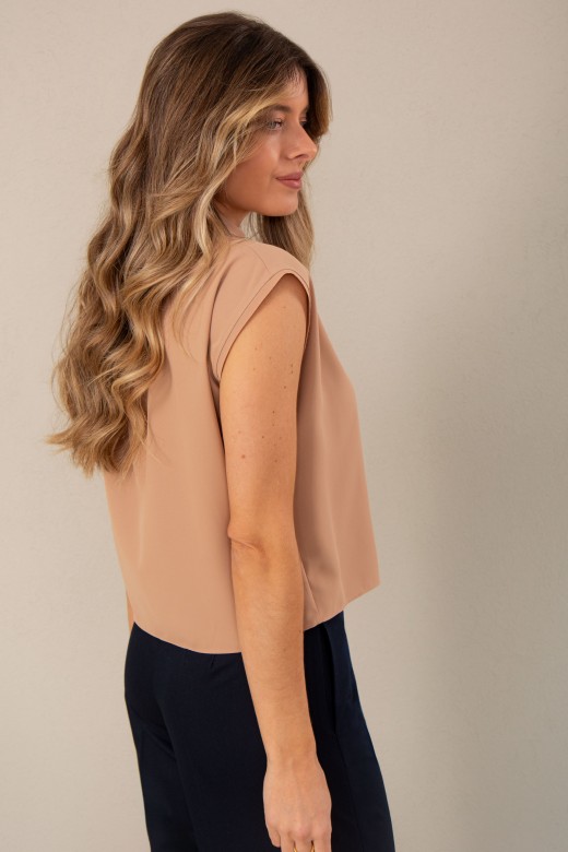 Pull  col roul avec nud