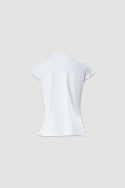 T-shirt en coton avec imprim et transfert