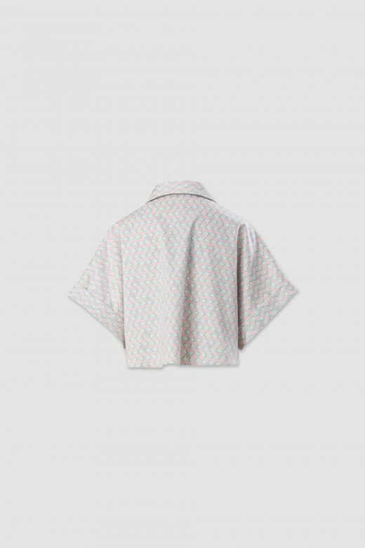 Veste imprime  manches courtes