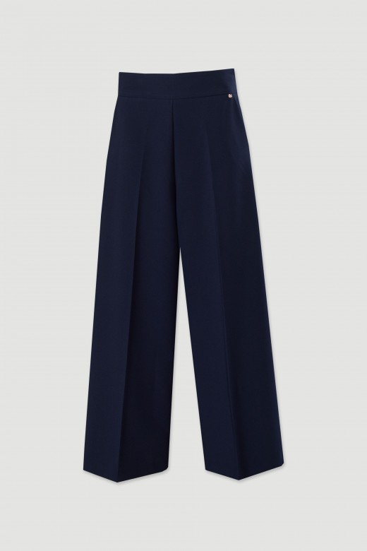 High-waisted culotte trousers