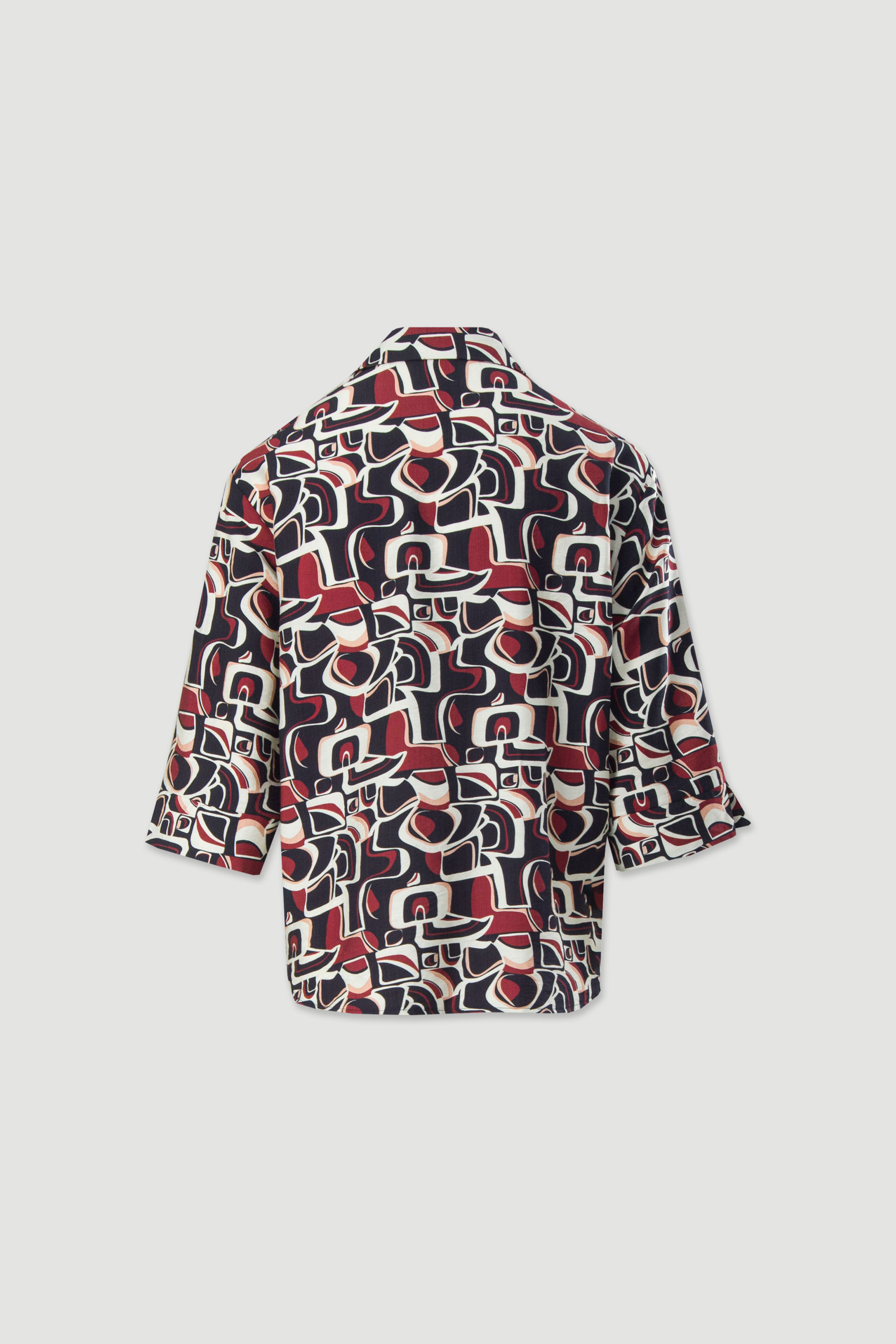 Camisa estampada com manga 3/4