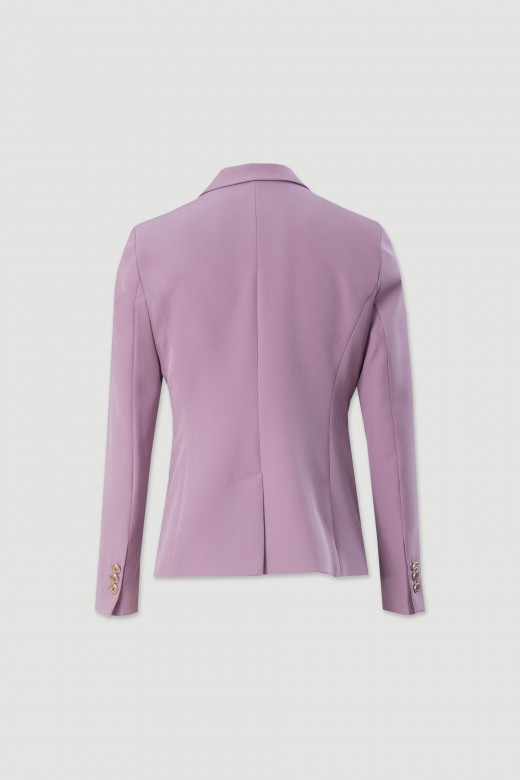 Blazer clsico de traje con botones metlicos
