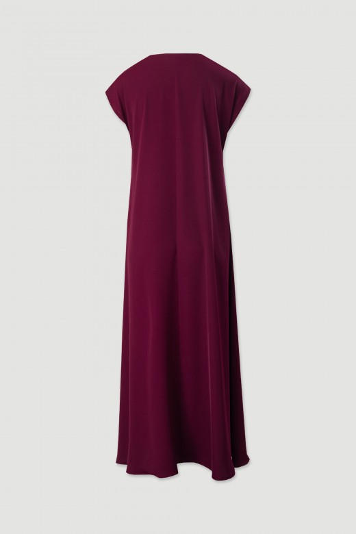 Long dress with short sleeves