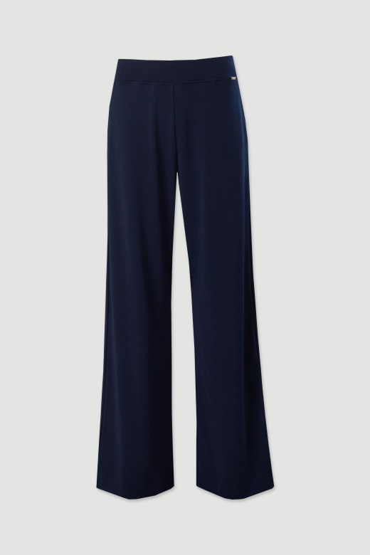 Pantalón de punto wide leg Pantalón de punto wide leg