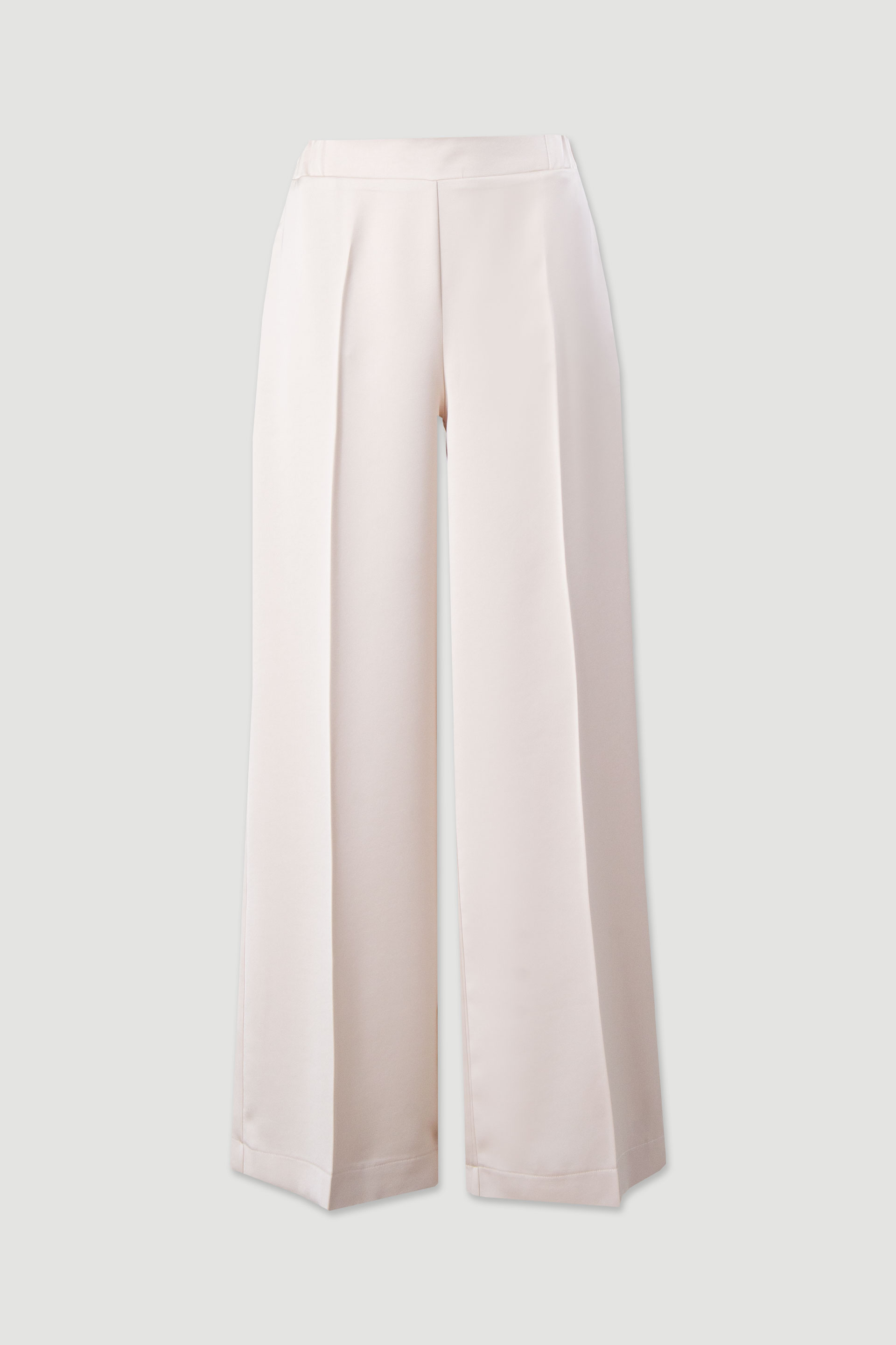 Calça wide leg acetinada