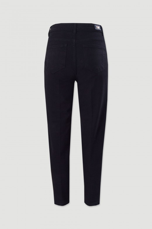 Mom fit jeans in cotton blend