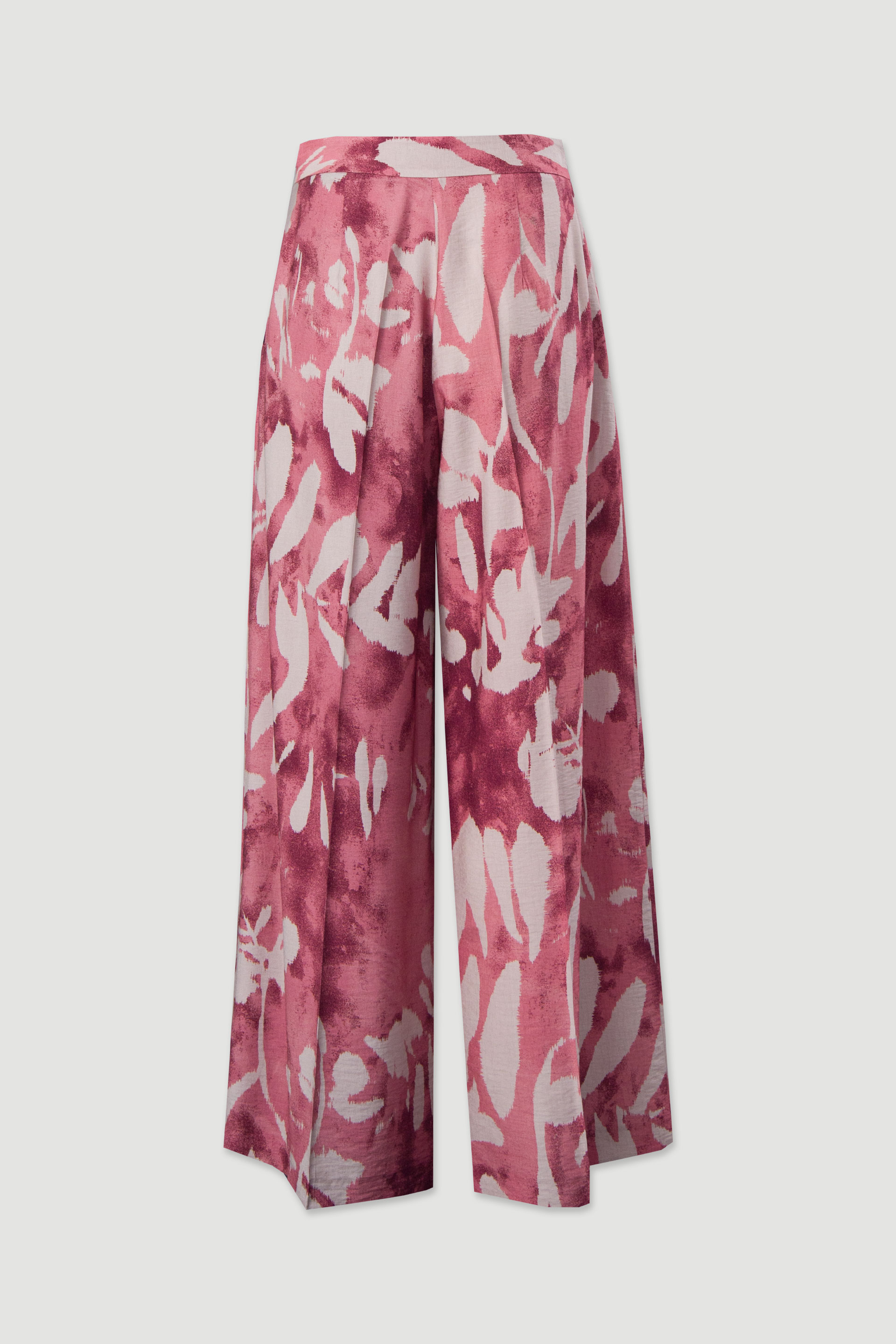 Calça wide leg estampada