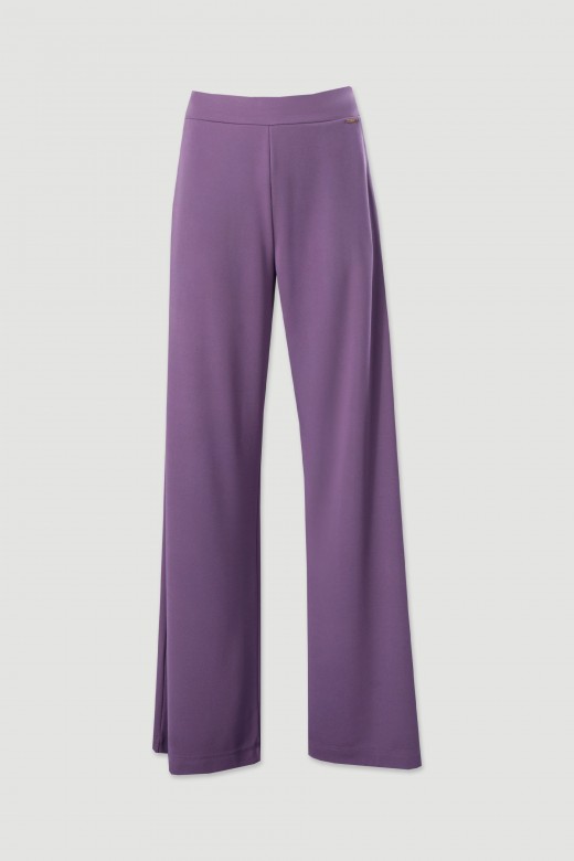 Cala wide leg em malha
