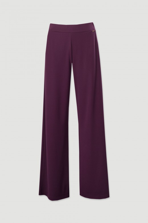 Cala wide leg em malha