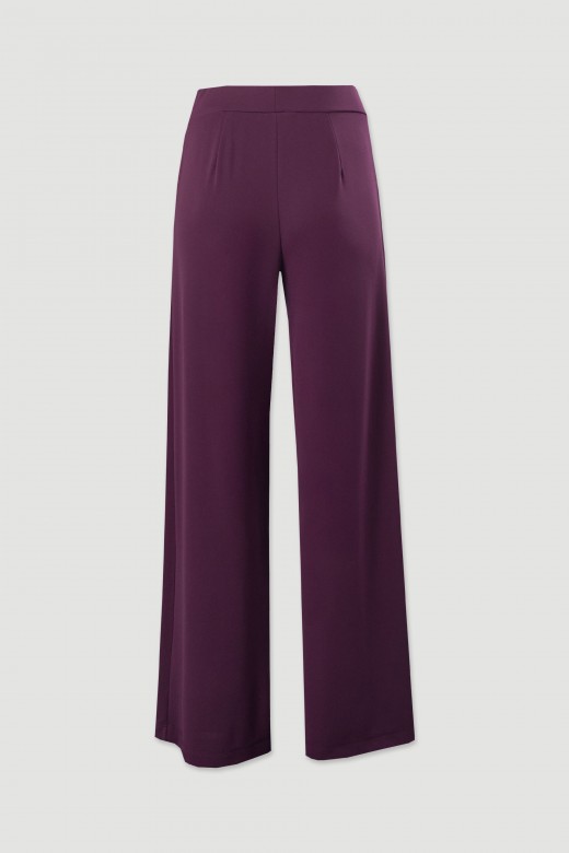 Cala wide leg em malha
