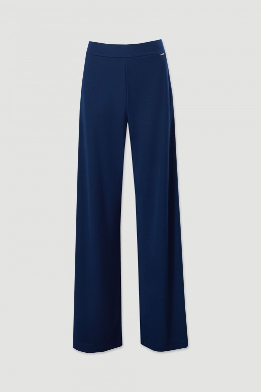 Cala wide leg em malha