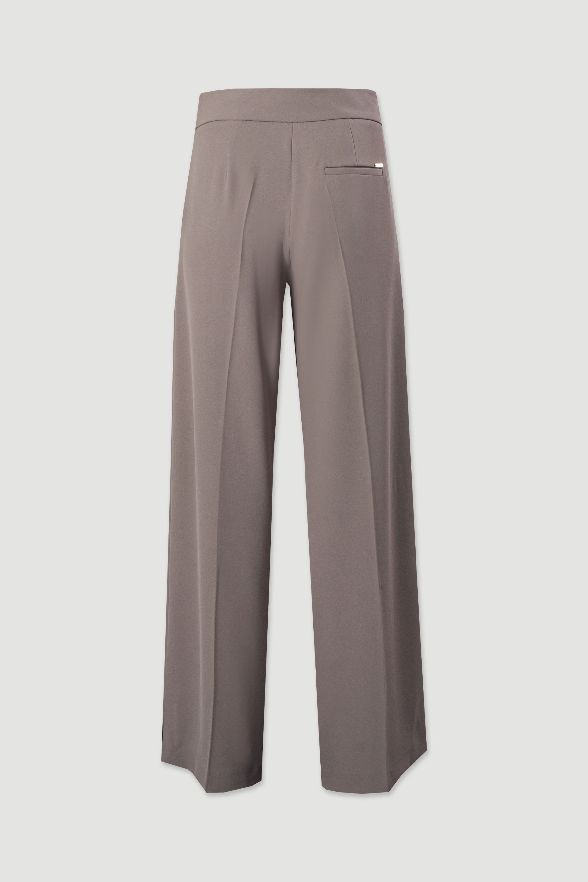 Classic wide-leg trousers with slit detail